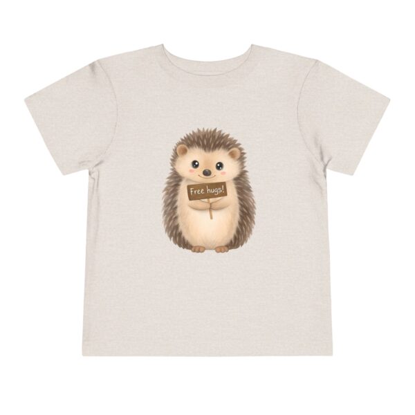 Toddler Short Sleeve Tee - "Free Hugs" Cute Hedgehog Design - Image 13