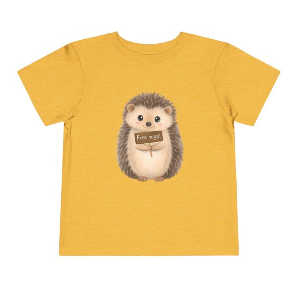 Toddler Short Sleeve Tee - "Free Hugs" Cute Hedgehog Design - Image 16