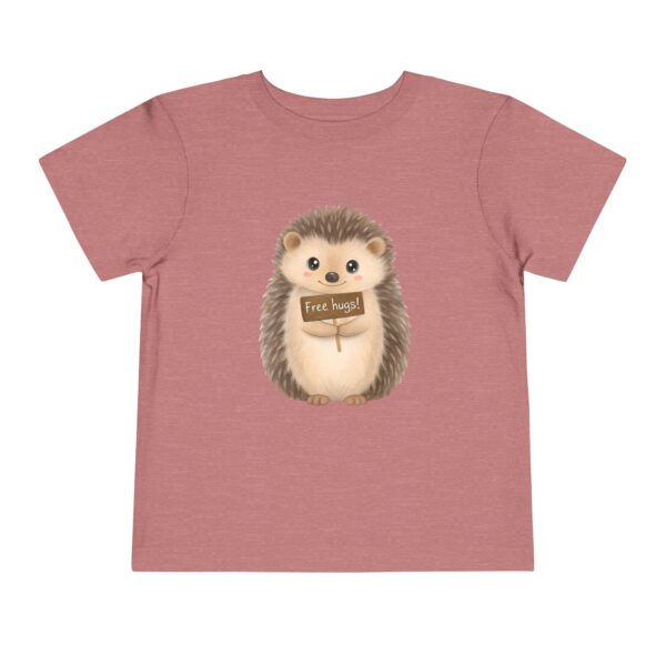 Toddler Short Sleeve Tee - "Free Hugs" Cute Hedgehog Design - Image 7