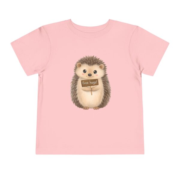 Toddler Short Sleeve Tee - "Free Hugs" Cute Hedgehog Design - Image 22